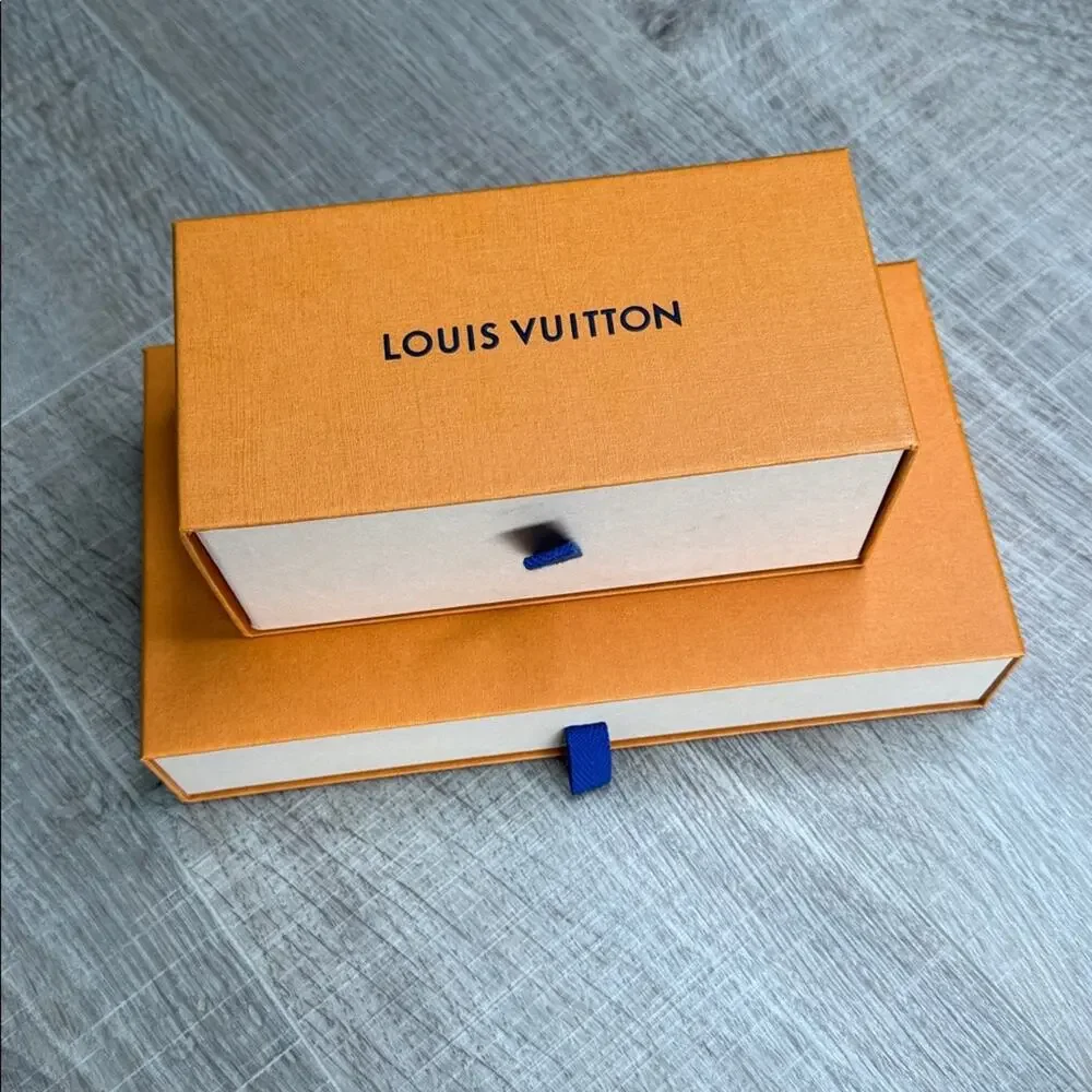 LOUIS VUITTON Orange and Blue Gift Boxes